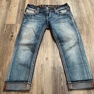 Women’s Rock Revival Cropped Jeans